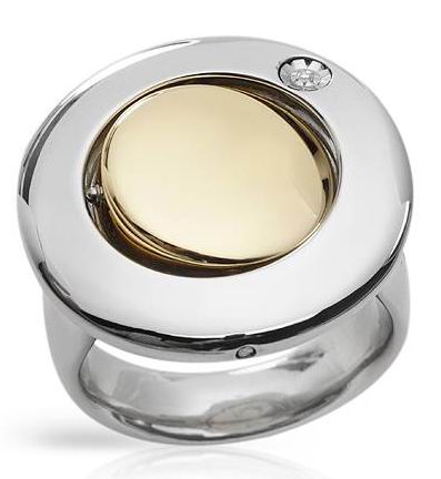 MORELLATO-GENUINE DIAMOND ROTATING RING-sz7.5